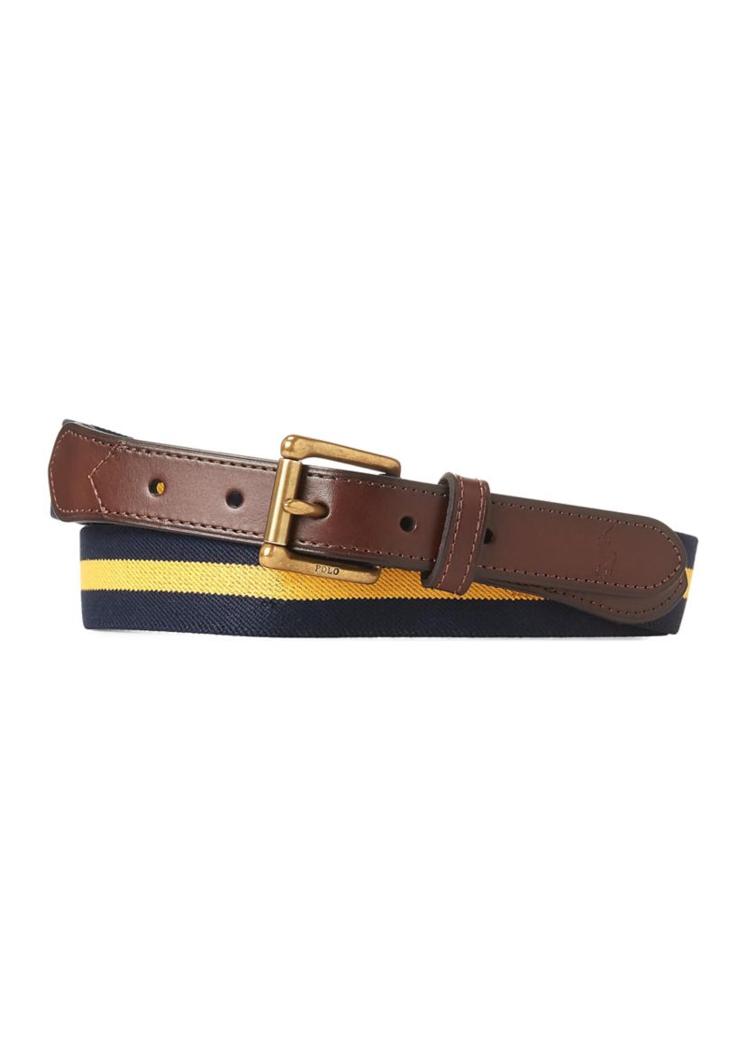 Polo Ralph Lauren Leather Trim Stretch Belt | Belk