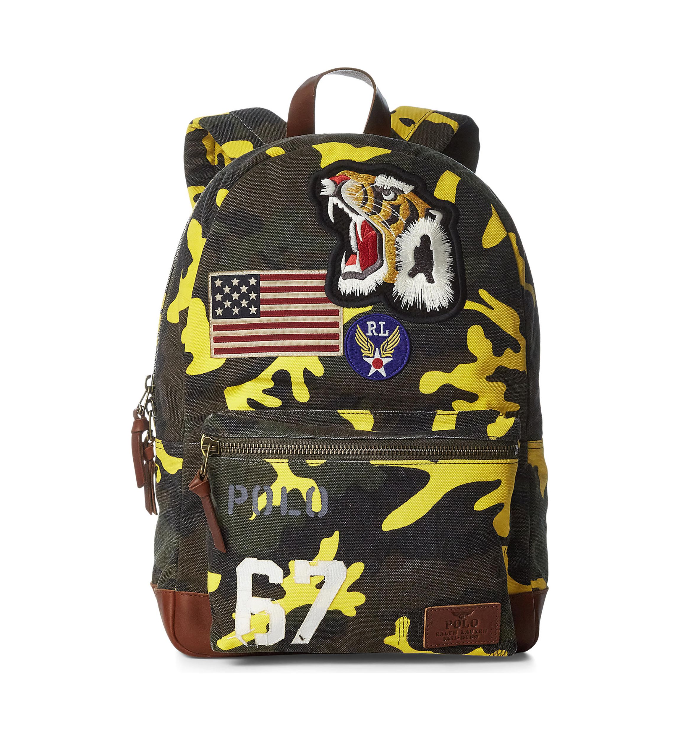 Polo Ralph Lauren Tiger-Patch Camo Canvas Backpack | Belk display picture 1