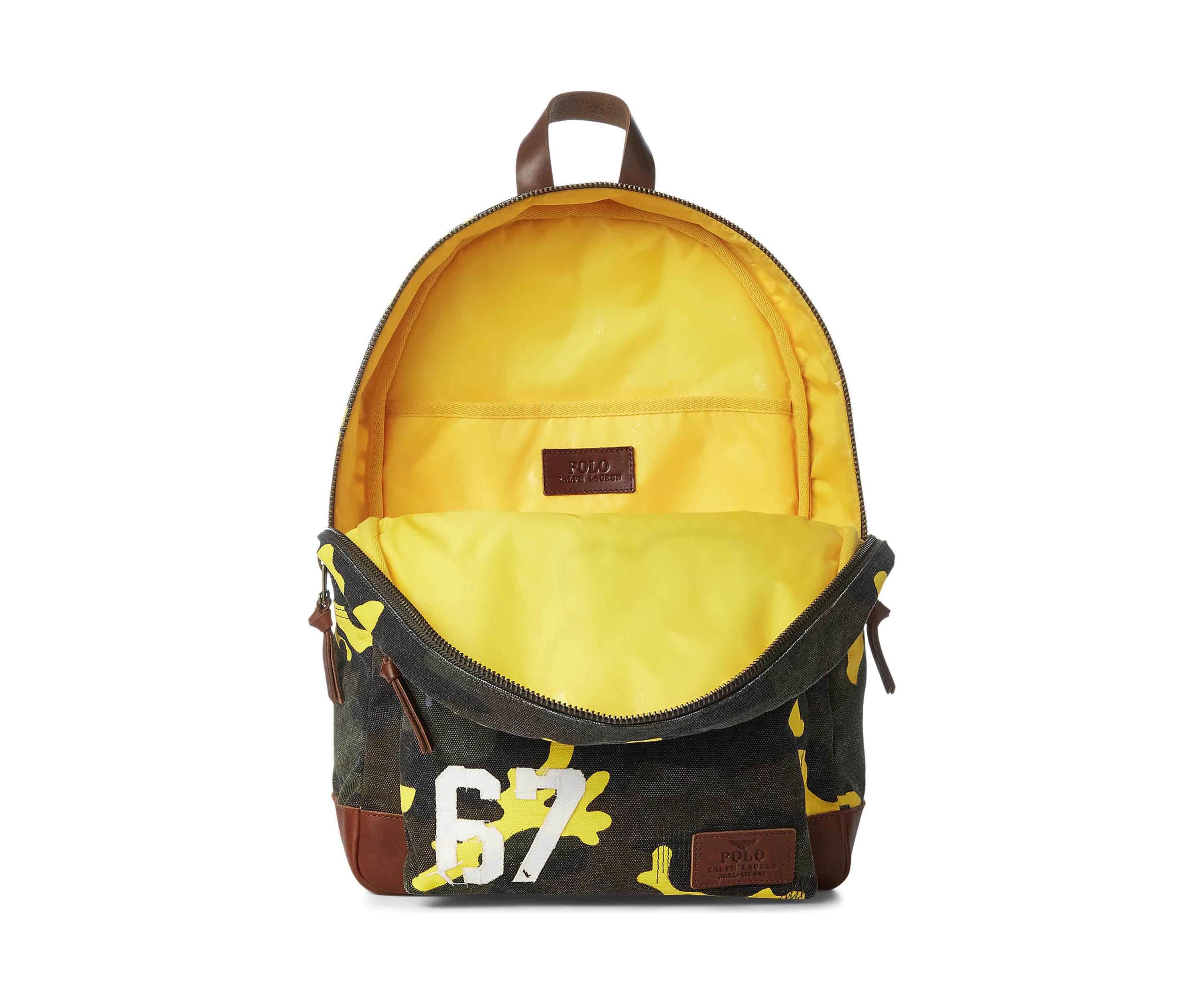 Tiger-Patch Camo Canvas Backpack