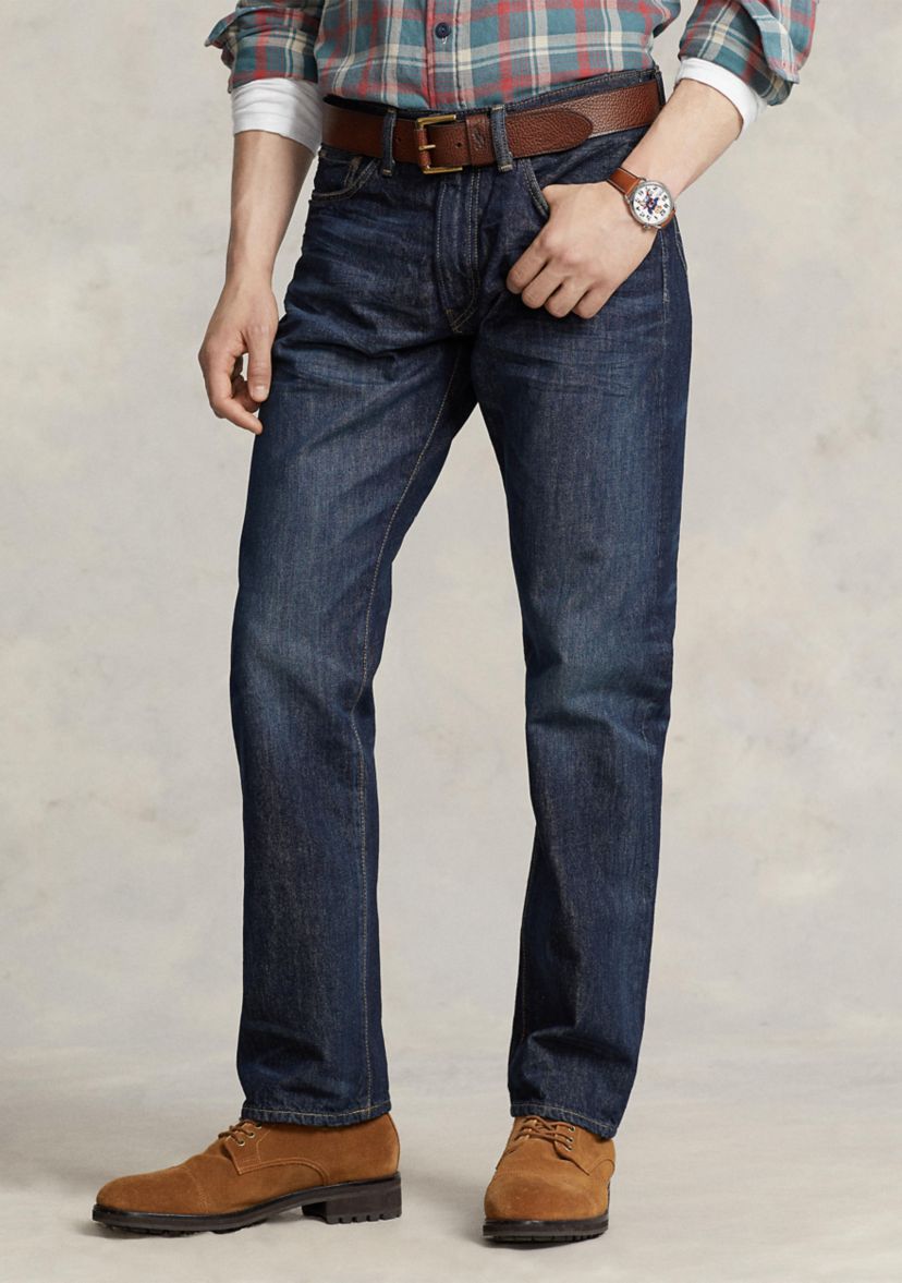 Straight-Fit Lightweight Morris-Wash Jeans
