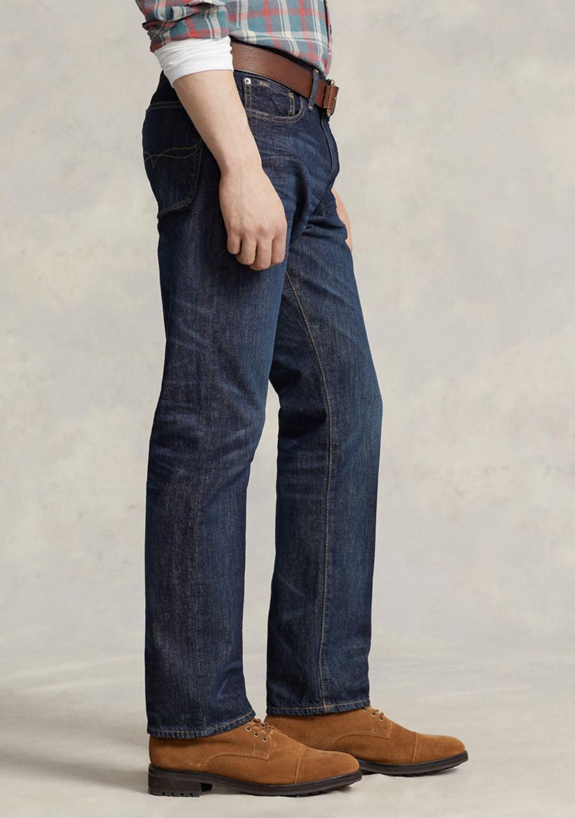 Straight-Fit Lightweight Morris-Wash Jeans