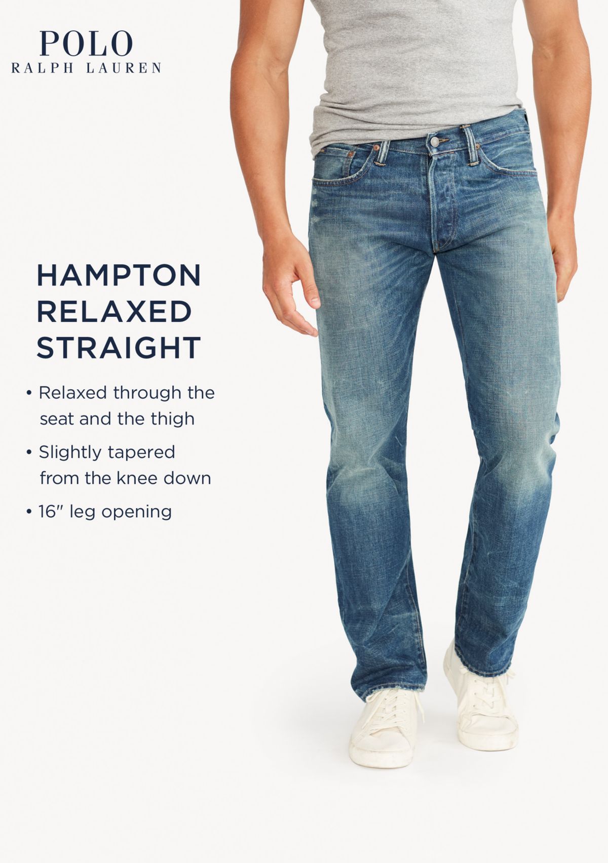 Straight-Fit Lightweight Morris-Wash Jeans
