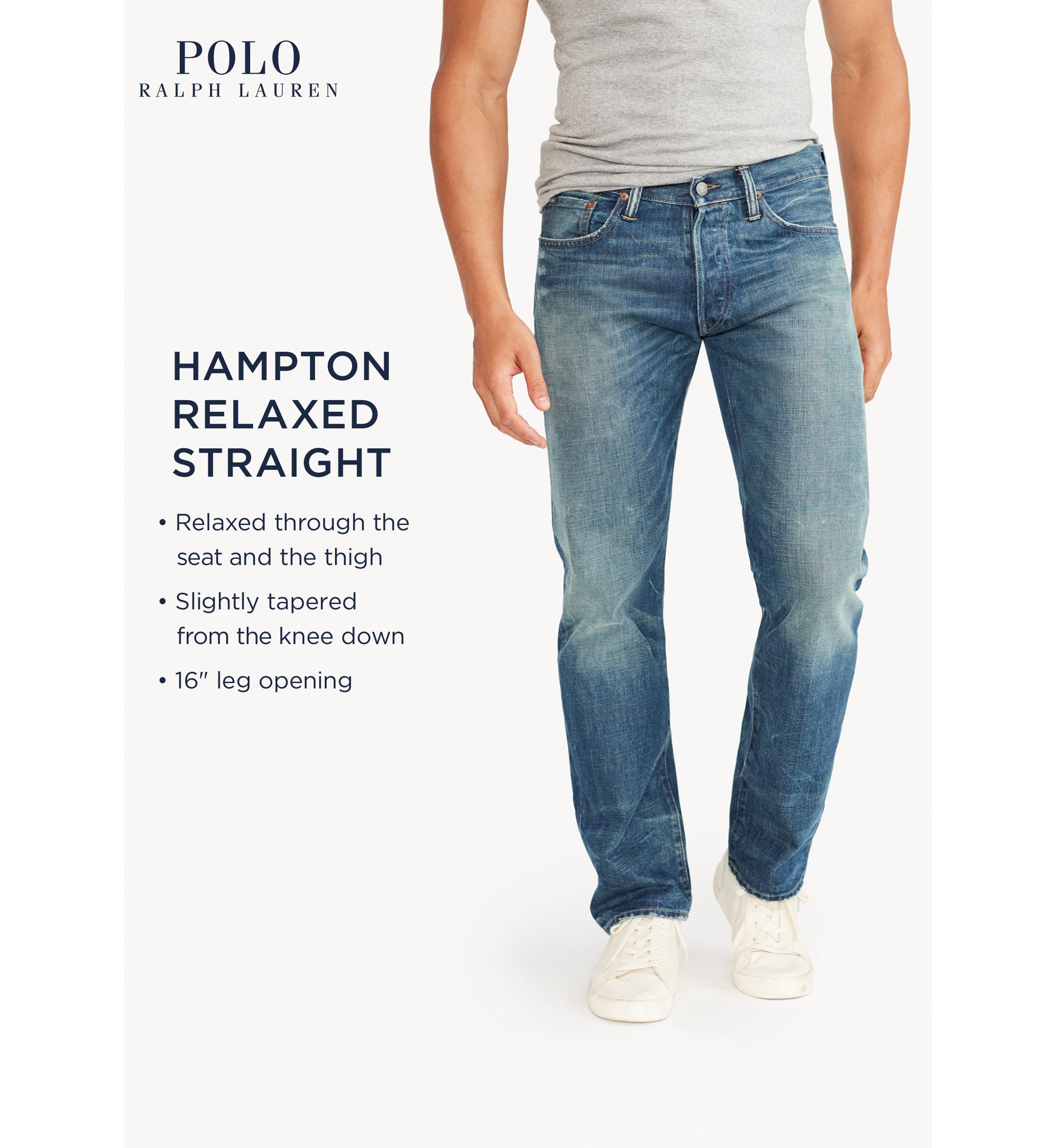 Straight-Fit Lightweight Morris-Wash Jeans