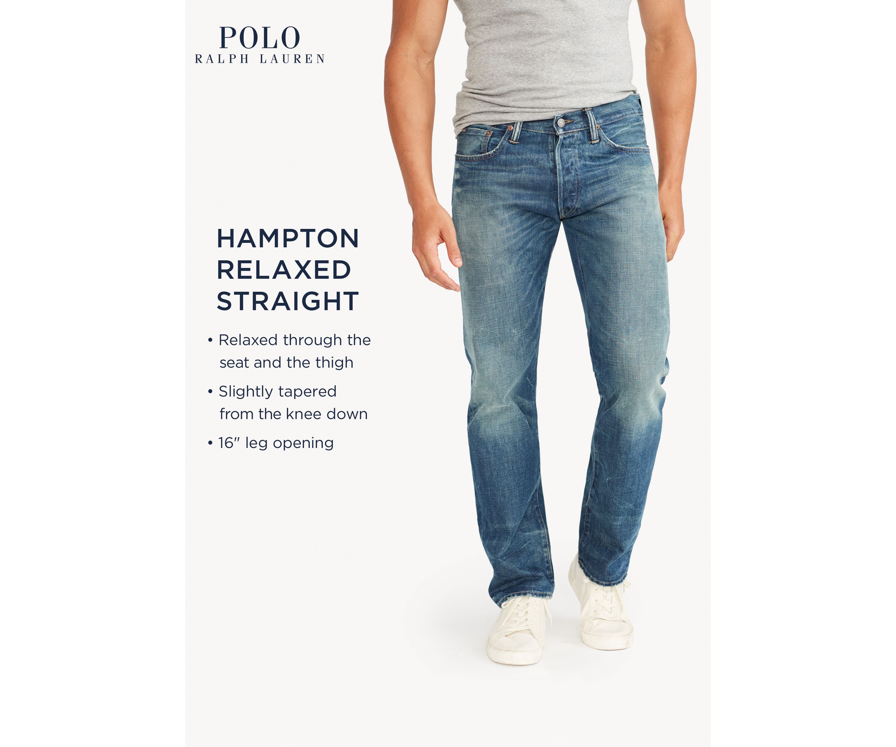 Straight-Fit Lightweight Morris-Wash Jeans