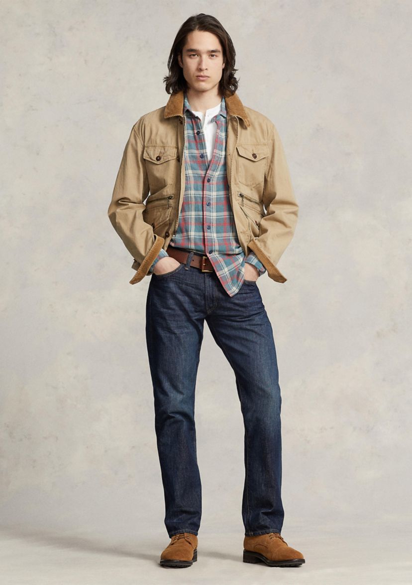 Straight-Fit Lightweight Morris-Wash Jeans