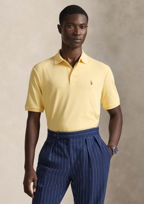 Polo Ralph Lauren Men's Classic Fit Soft Cotton Polo Shirt, Yellow, 2XL