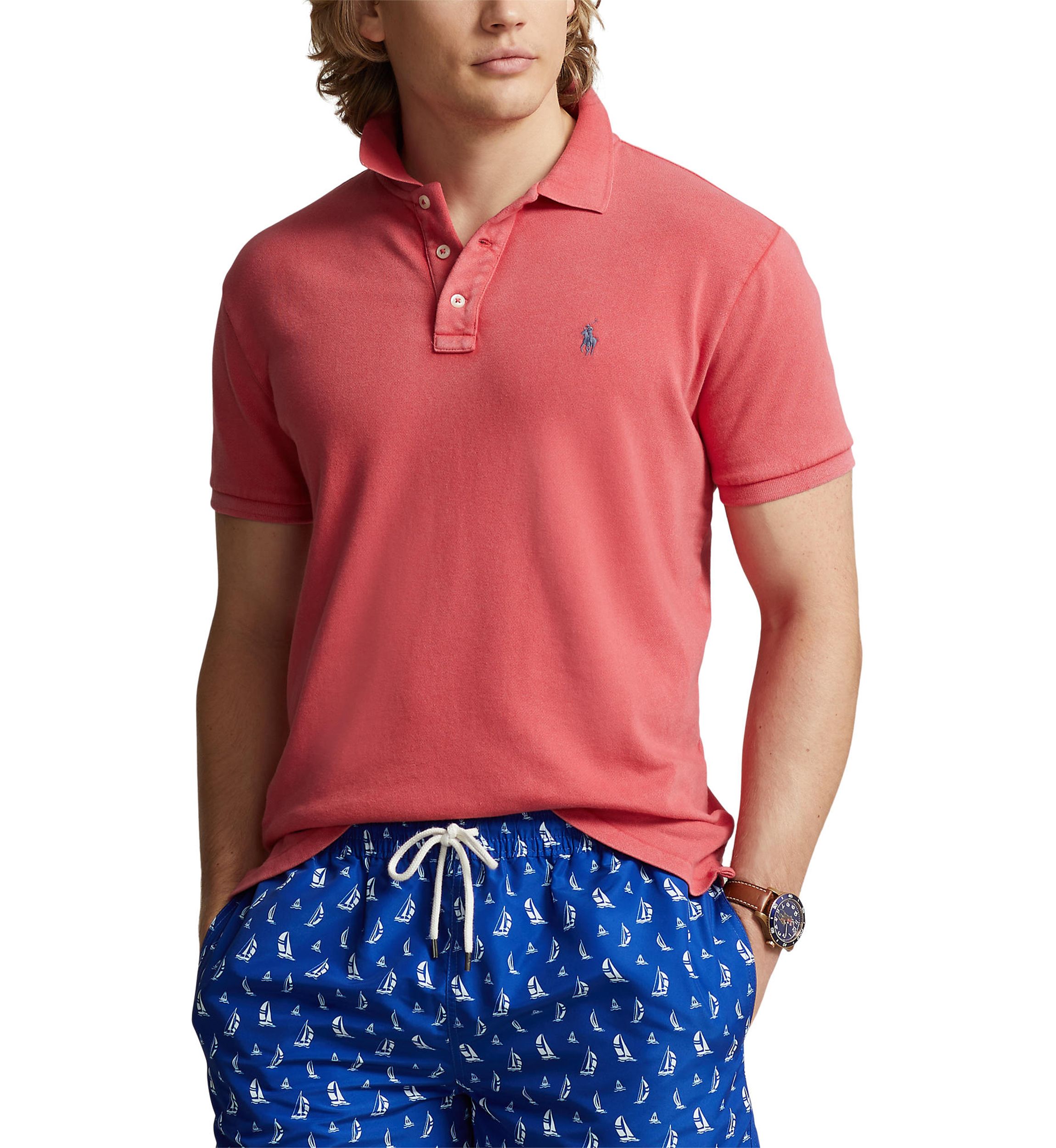 Custom Slim Fit Spa Terry Polo Shirt