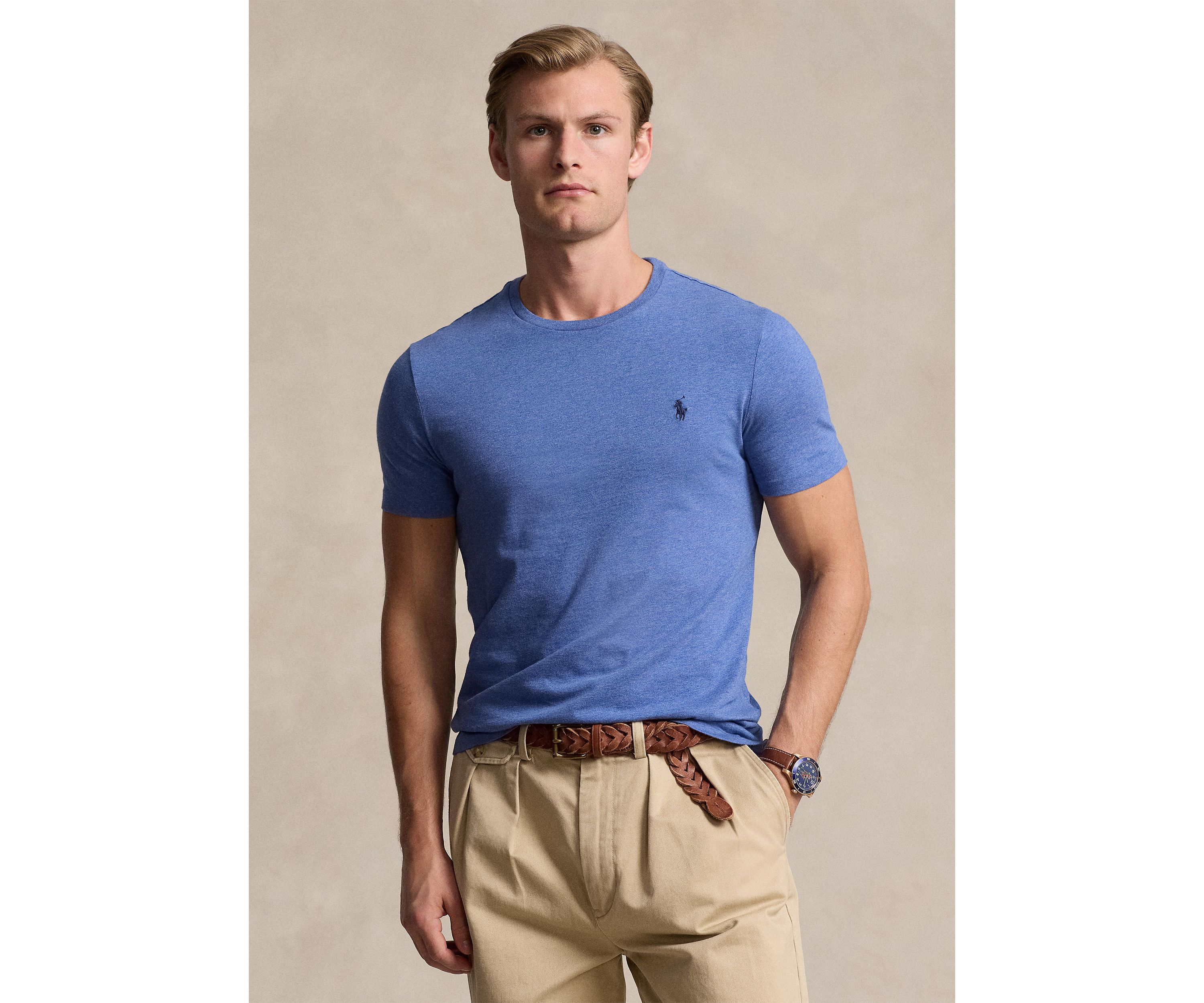 Classic Fit Jersey Crew Neck T-Shirt