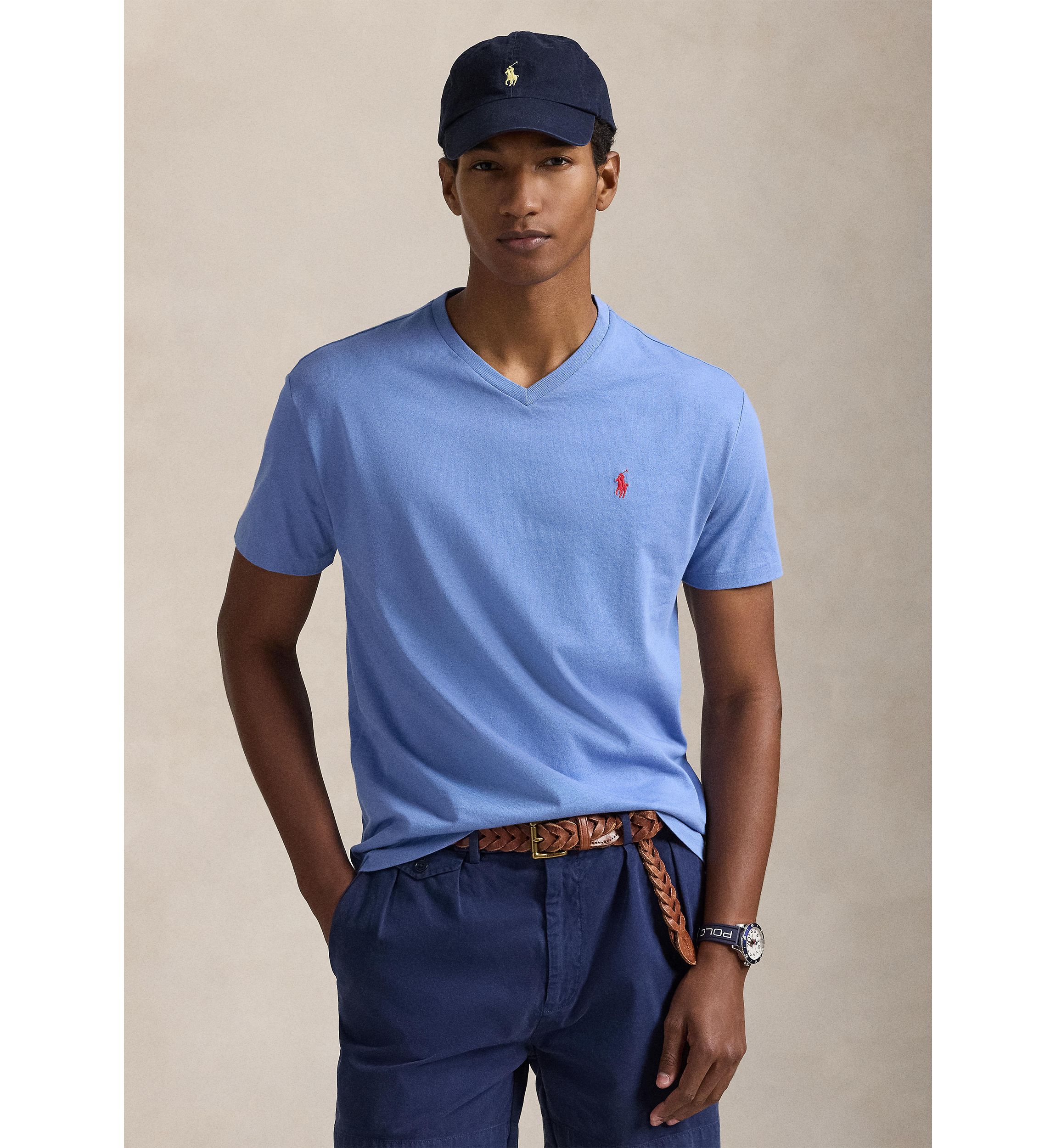 Classic Fit Cotton V-Neck T-Shirt