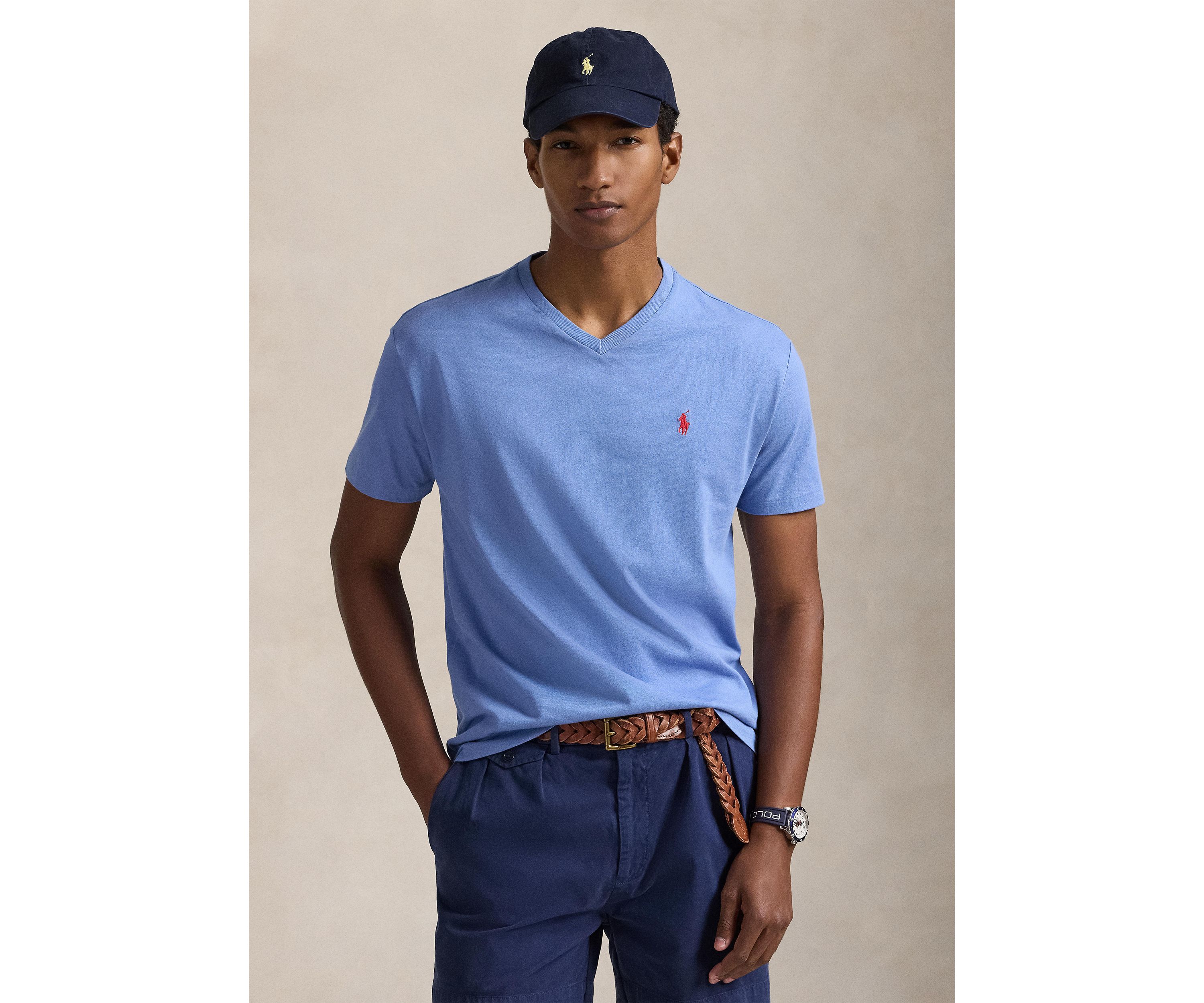 Classic Fit Cotton V-Neck T-Shirt