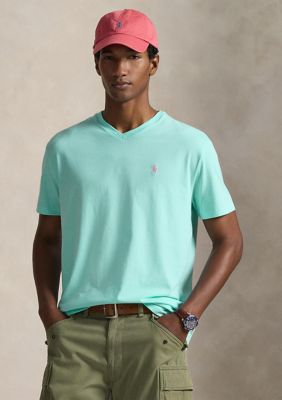 Polo Ralph Lauren Men's Classic Fit Jersey V-Neck T-Shirt, Blue, XL