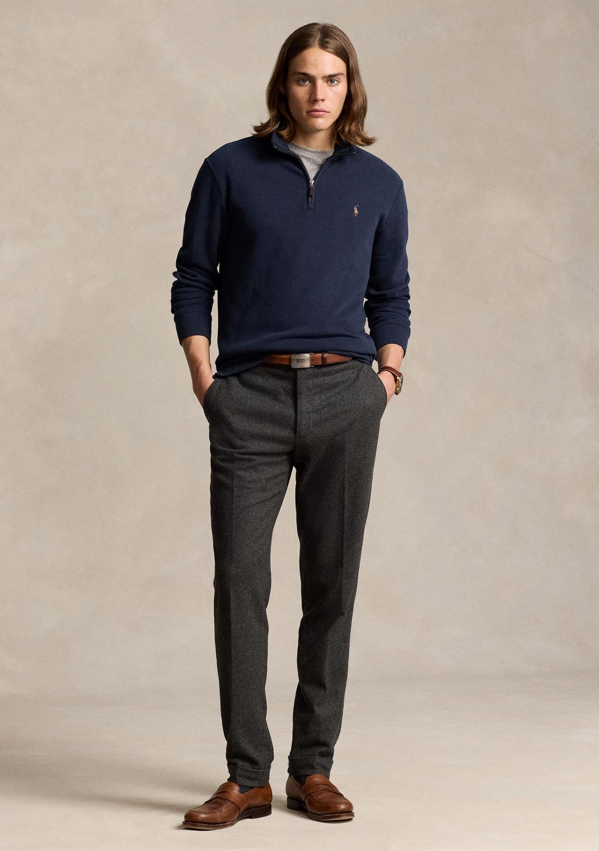 Estate Rib Quarter Zip Pullover Sweatshirt