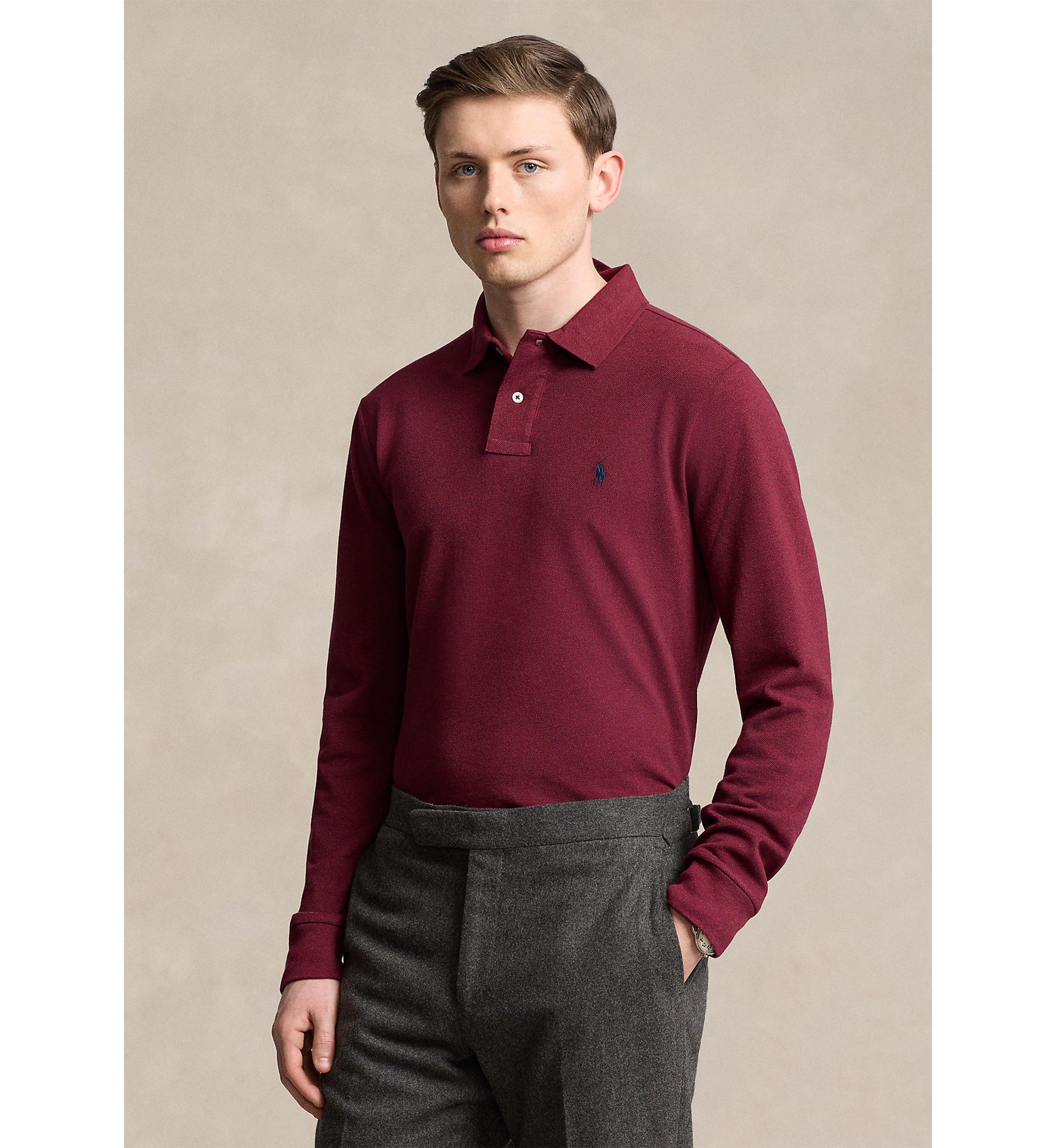 Classic Fit Mesh Polo Shirt