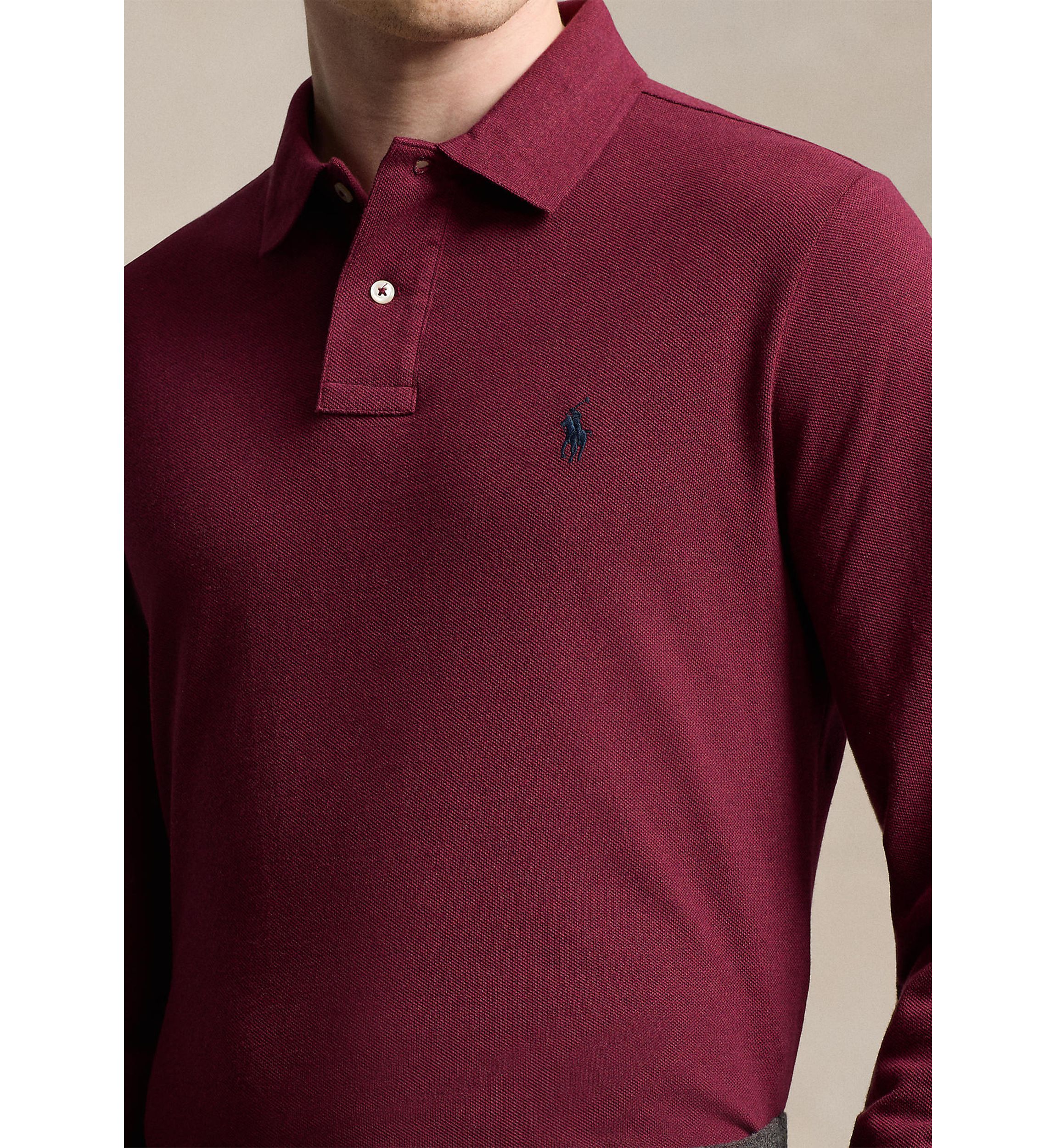 Classic Fit Mesh Polo Shirt