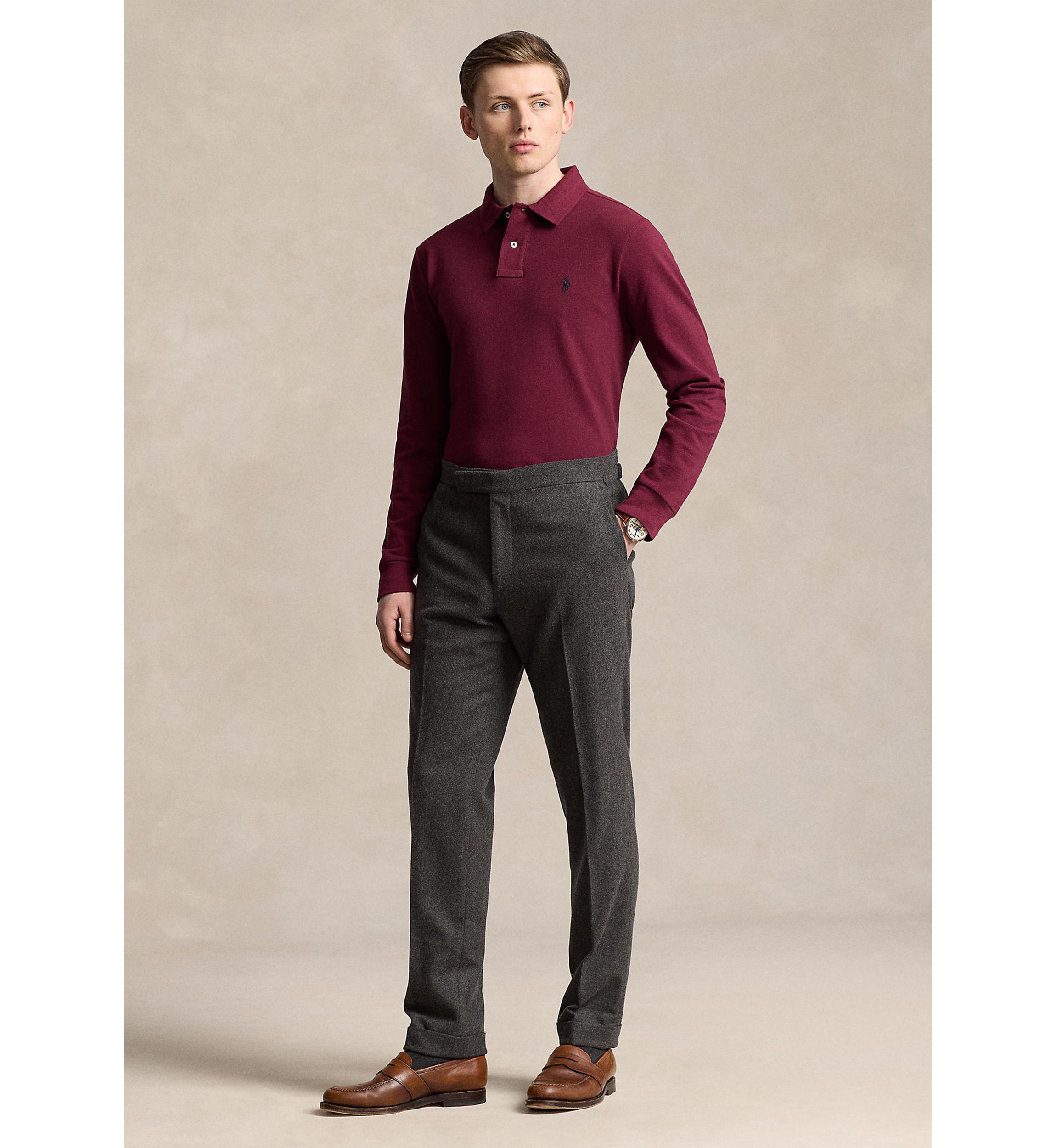 Classic Fit Mesh Polo Shirt