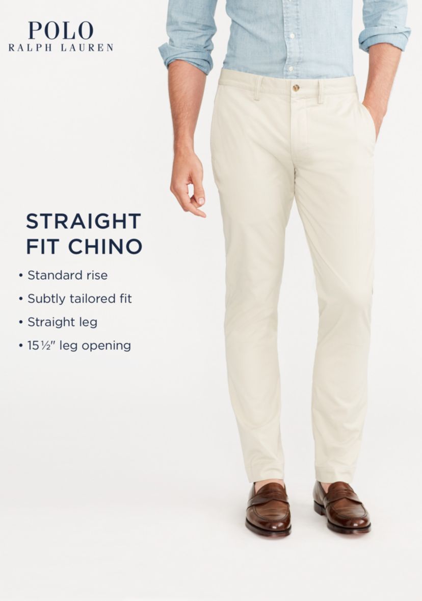Stretch Straight Fit Chino Pants
