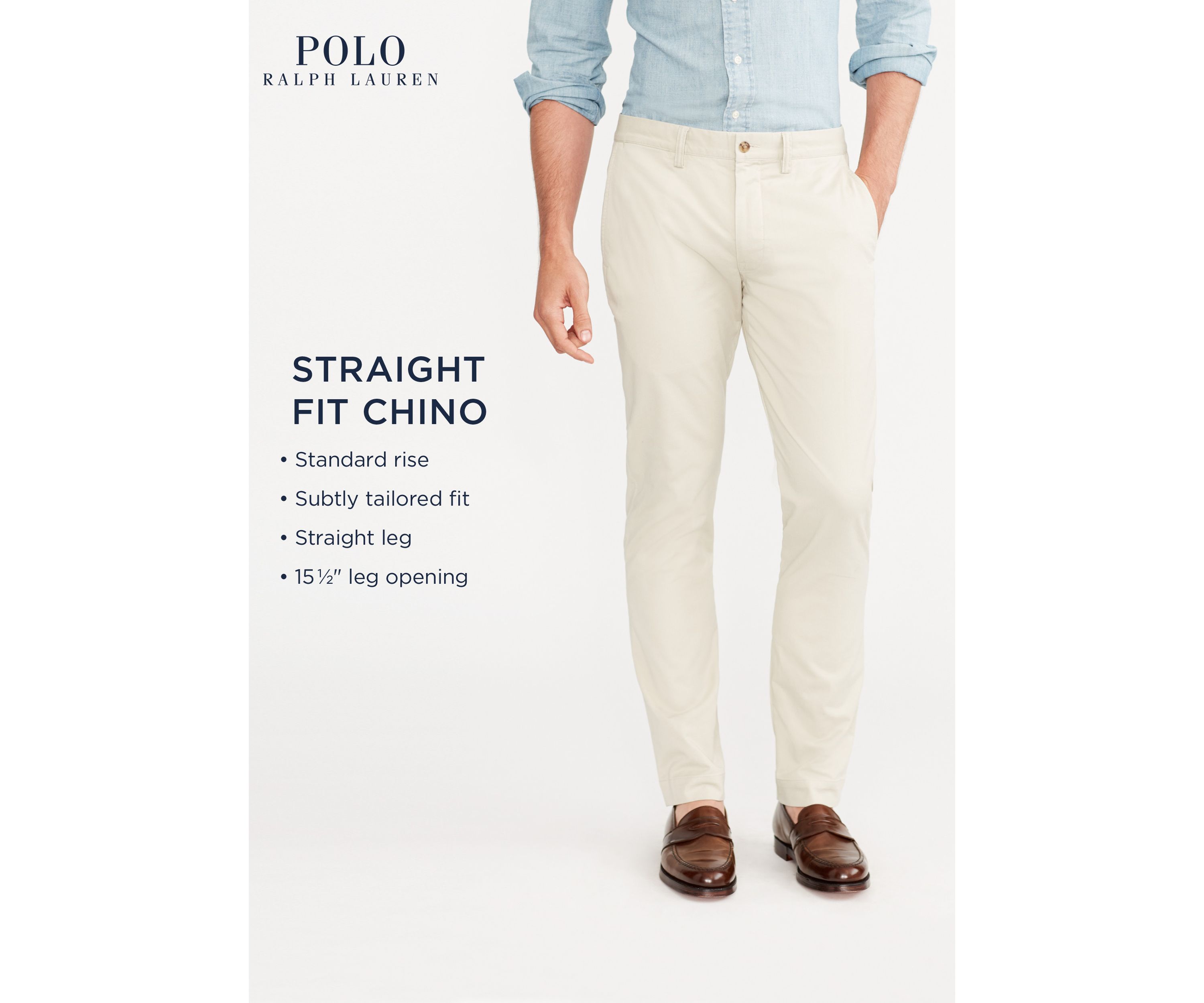 Stretch Straight Fit Chino Pants
