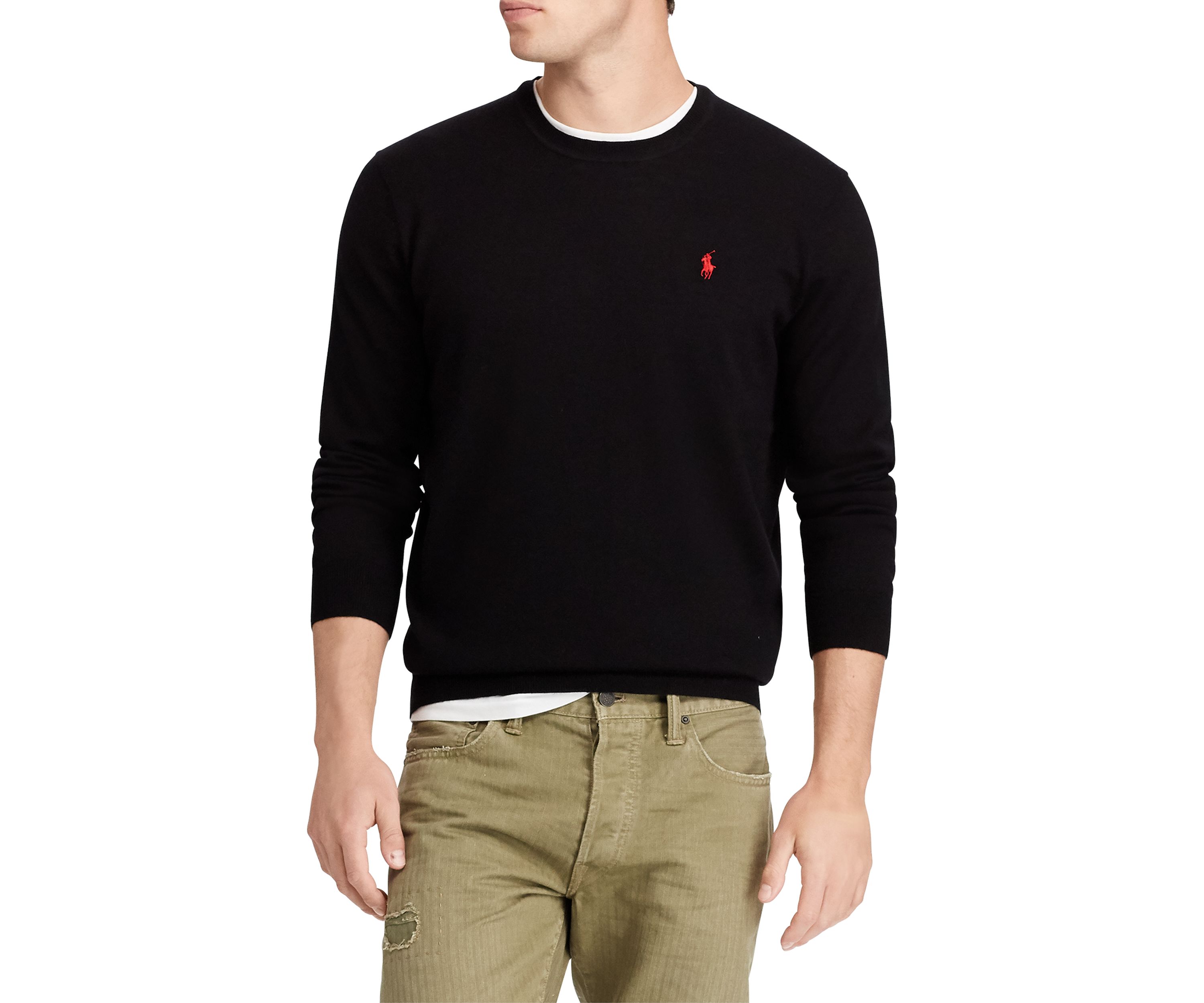 Washable Merino Wool Crewneck Sweater  