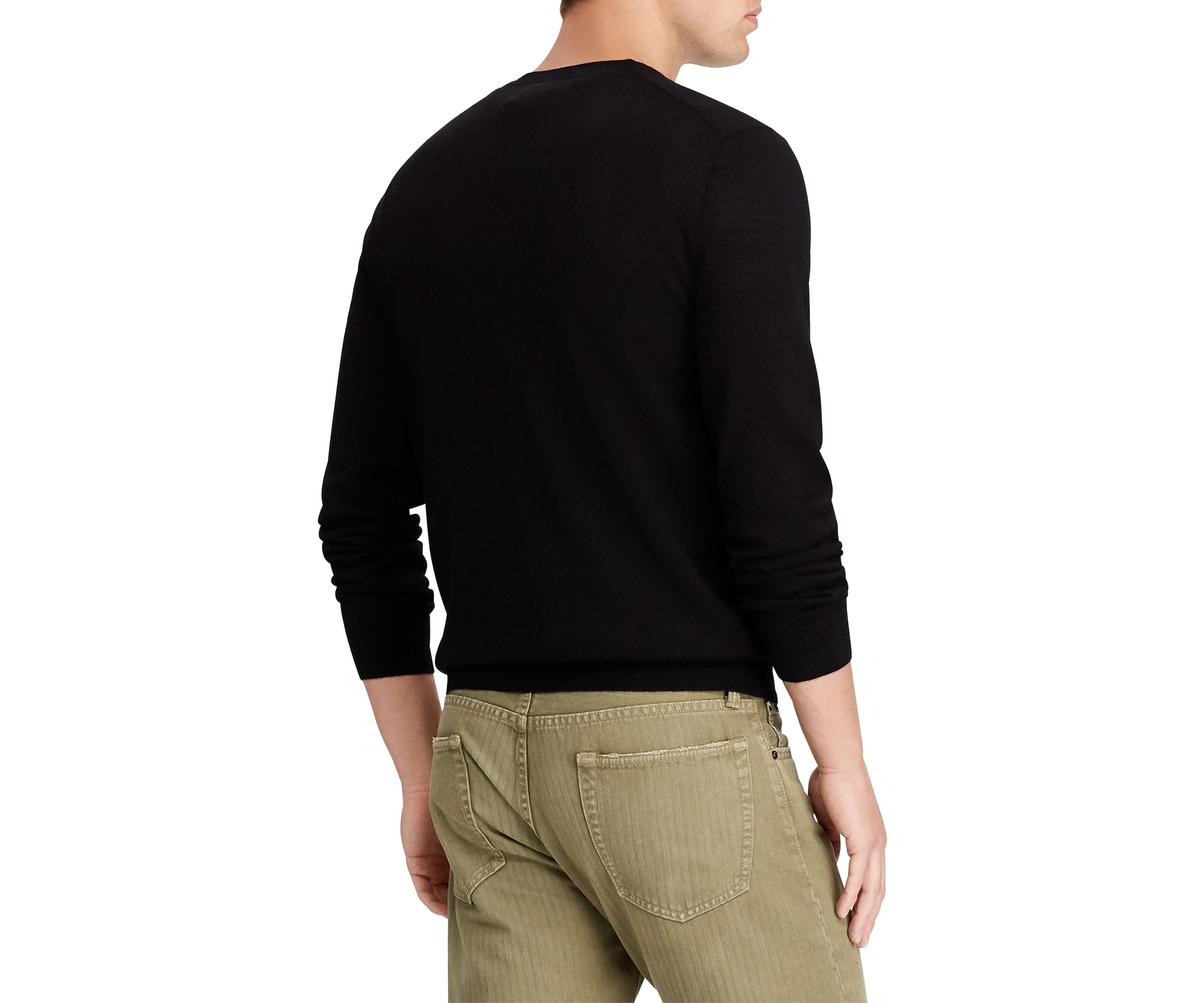 Washable Merino Wool Crewneck Sweater  