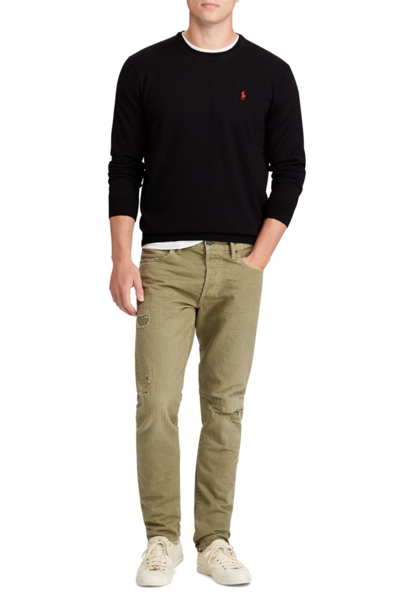 Washable Merino Wool Crewneck Sweater  
