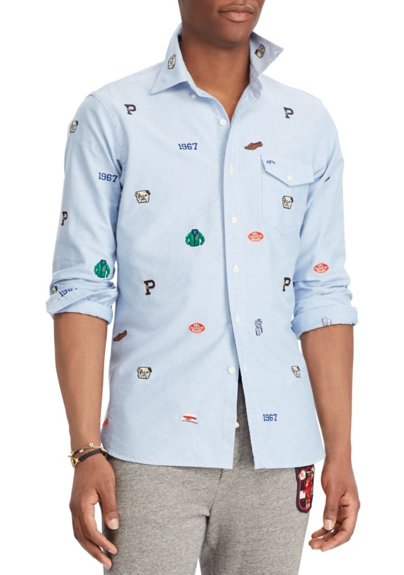 Classic Fit Embroidered Oxford Shirt