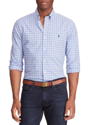 Polo Ralph Lauren Classic Fit Plaid Poplin Shirt | belk