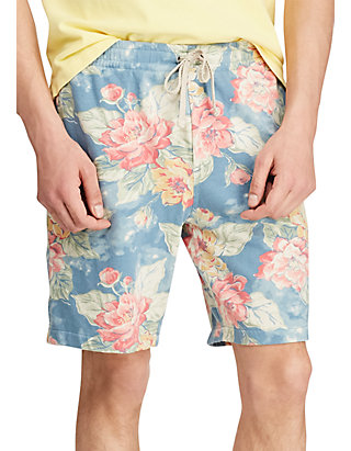 Floral Print Spa Terry Shorts
