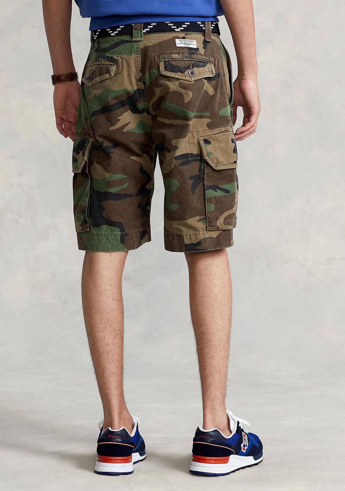 Relaxed Fit Camo Cargo Shorts