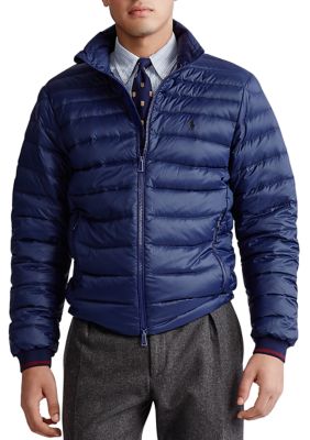 Packable quilted best sale down jacket polo