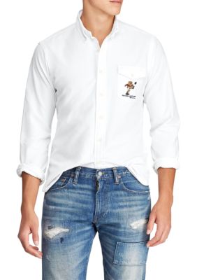 Polo Ralph Lauren Classic Fit Rugby Bear Shirt Belk