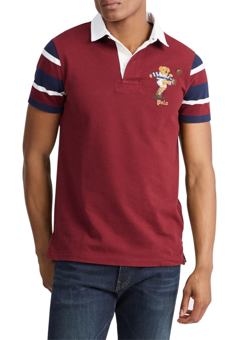 Custom Slim Fit Bear Rugby Shirt