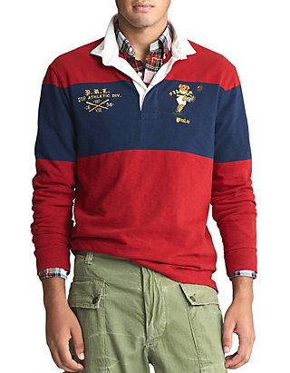 Classic Fit Bear Rugby Shirt