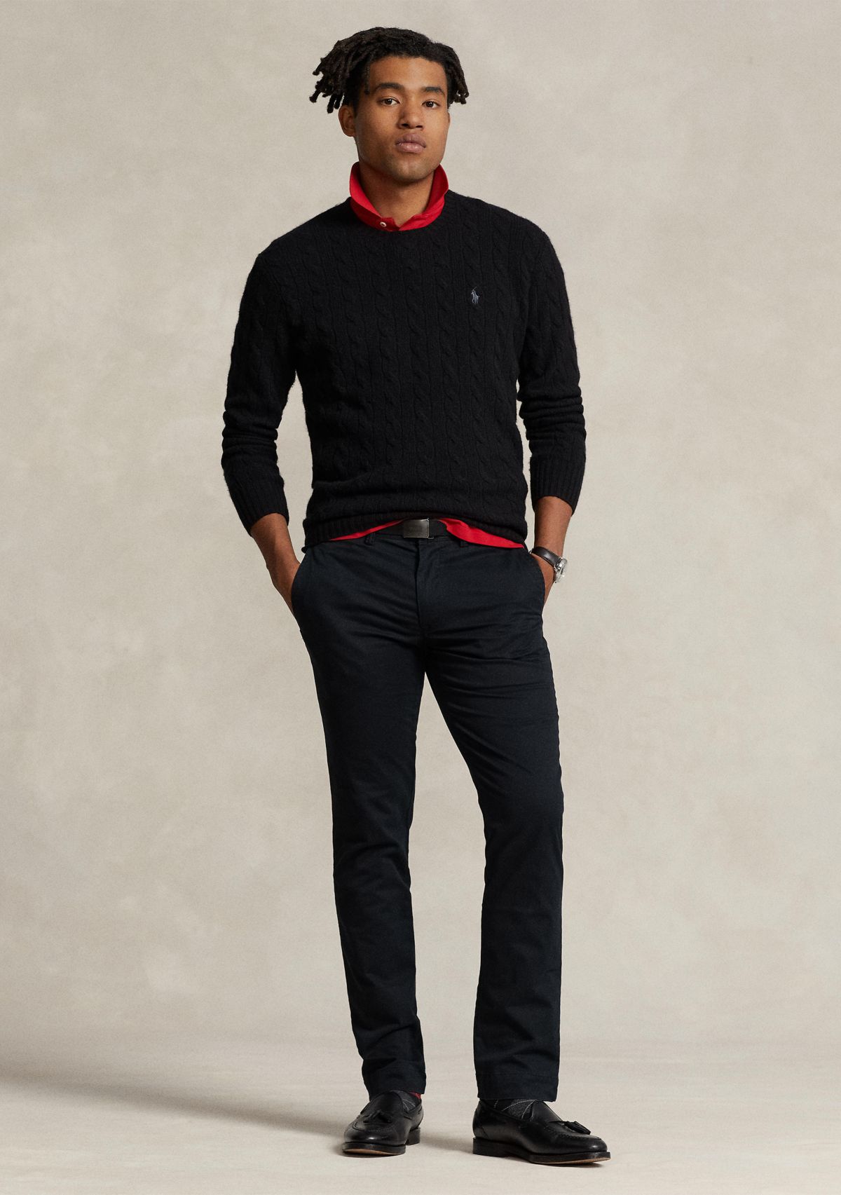 Stretch Slim Fit Cotton Chino Pants