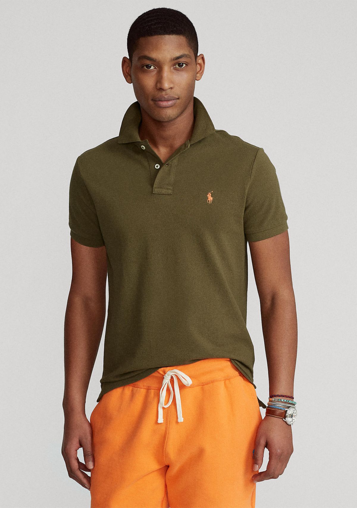 Classic Fit Mesh Polo Shirt