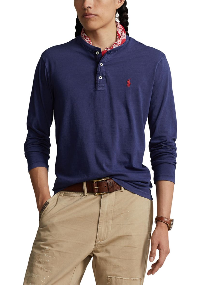 Slub Jersey Henley Shirt