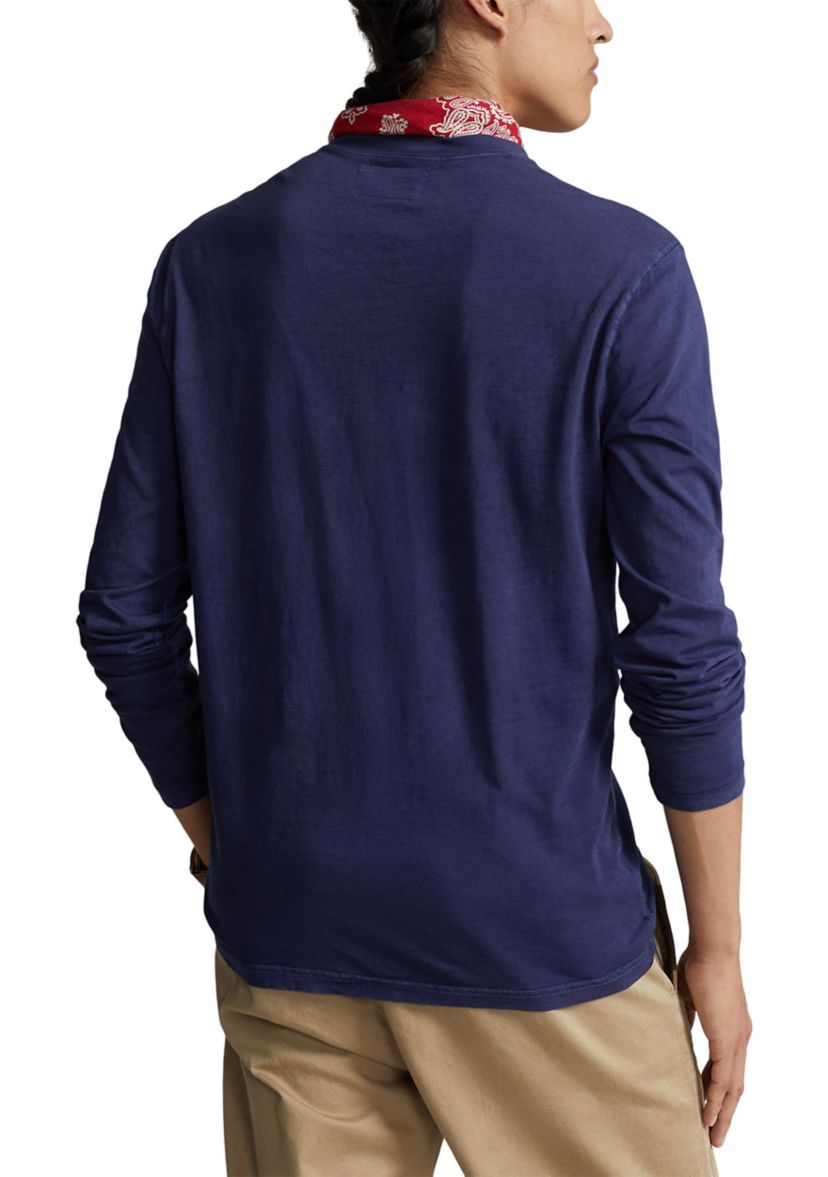Slub Jersey Henley Shirt