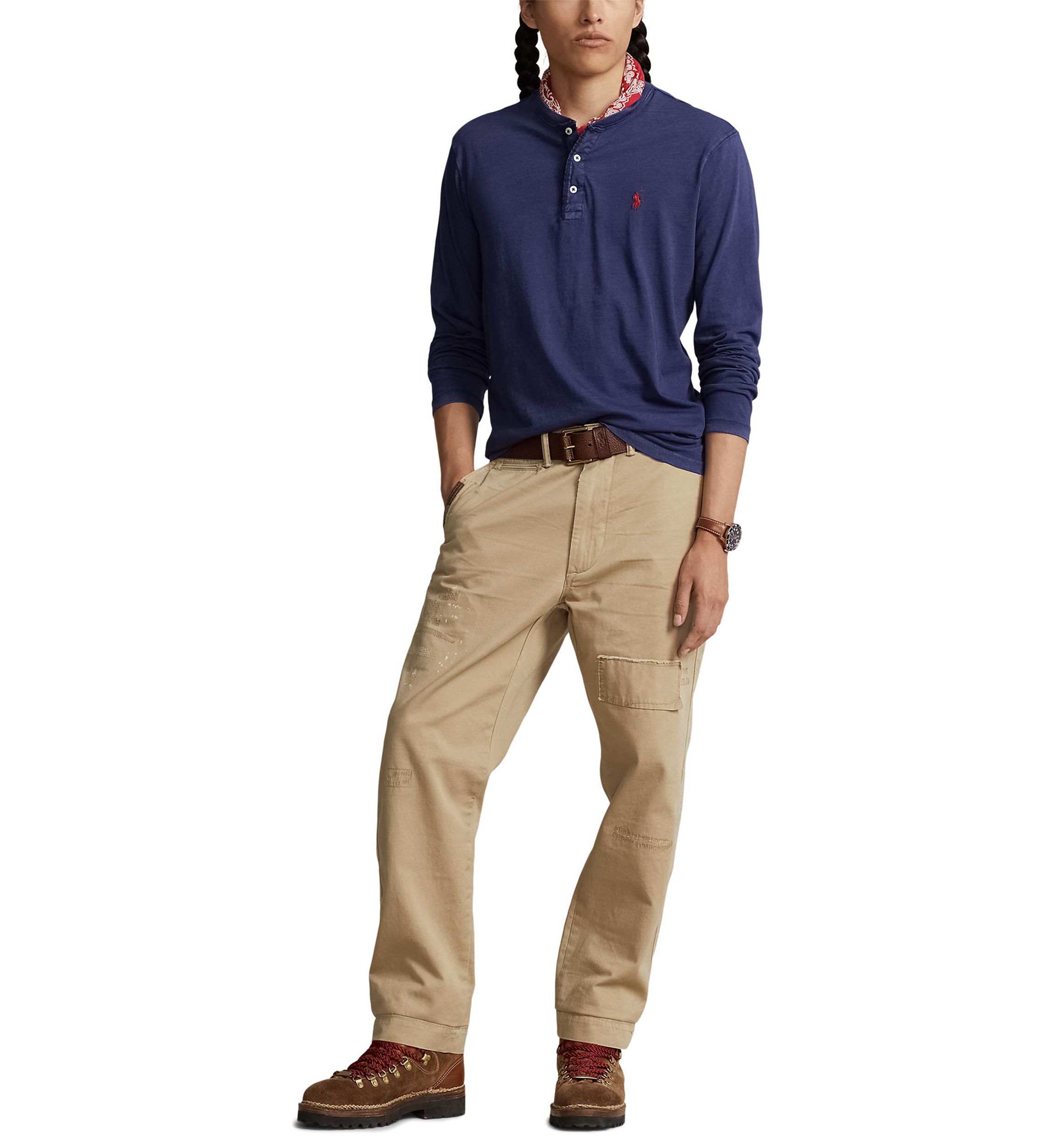 Slub Jersey Henley Shirt