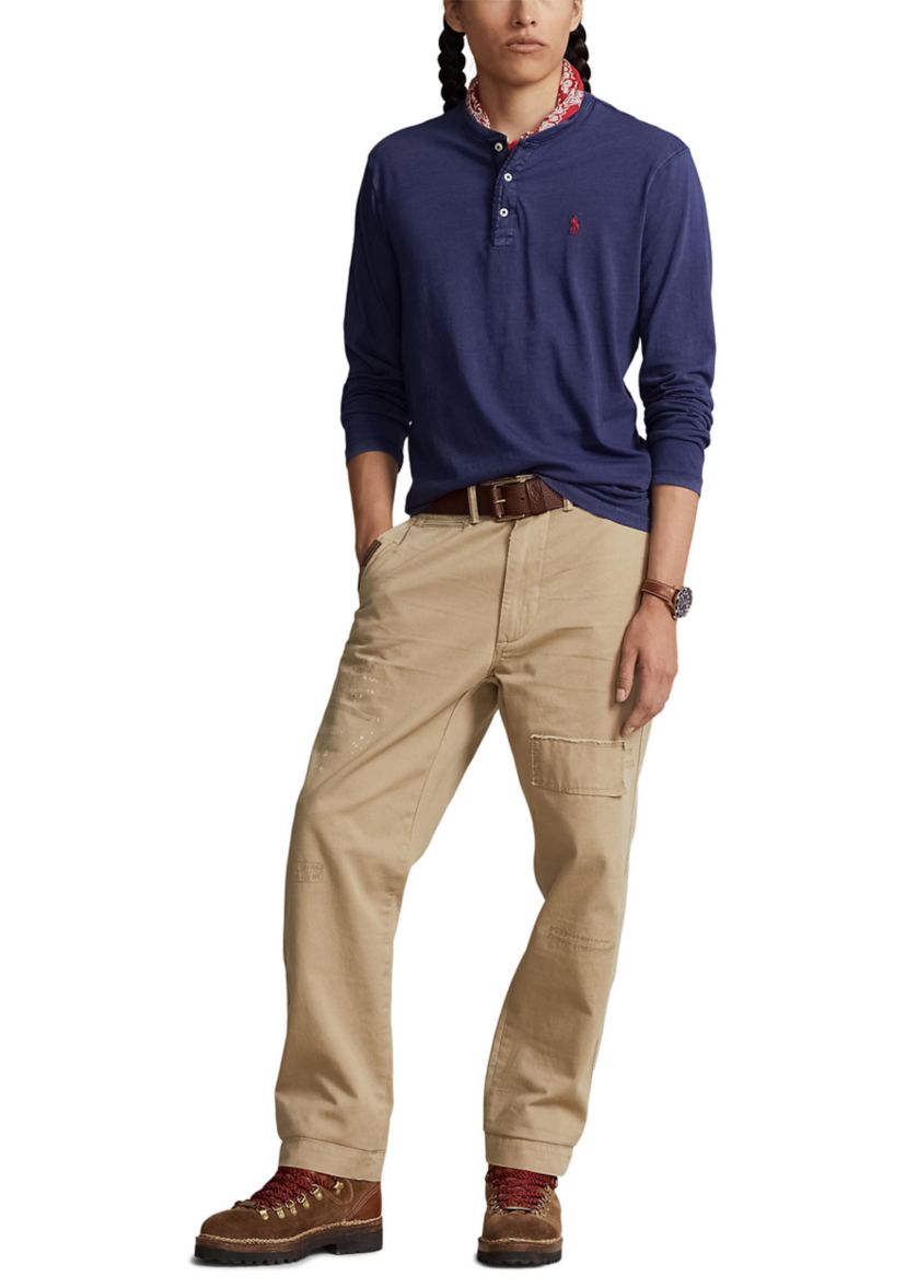 Slub Jersey Henley Shirt