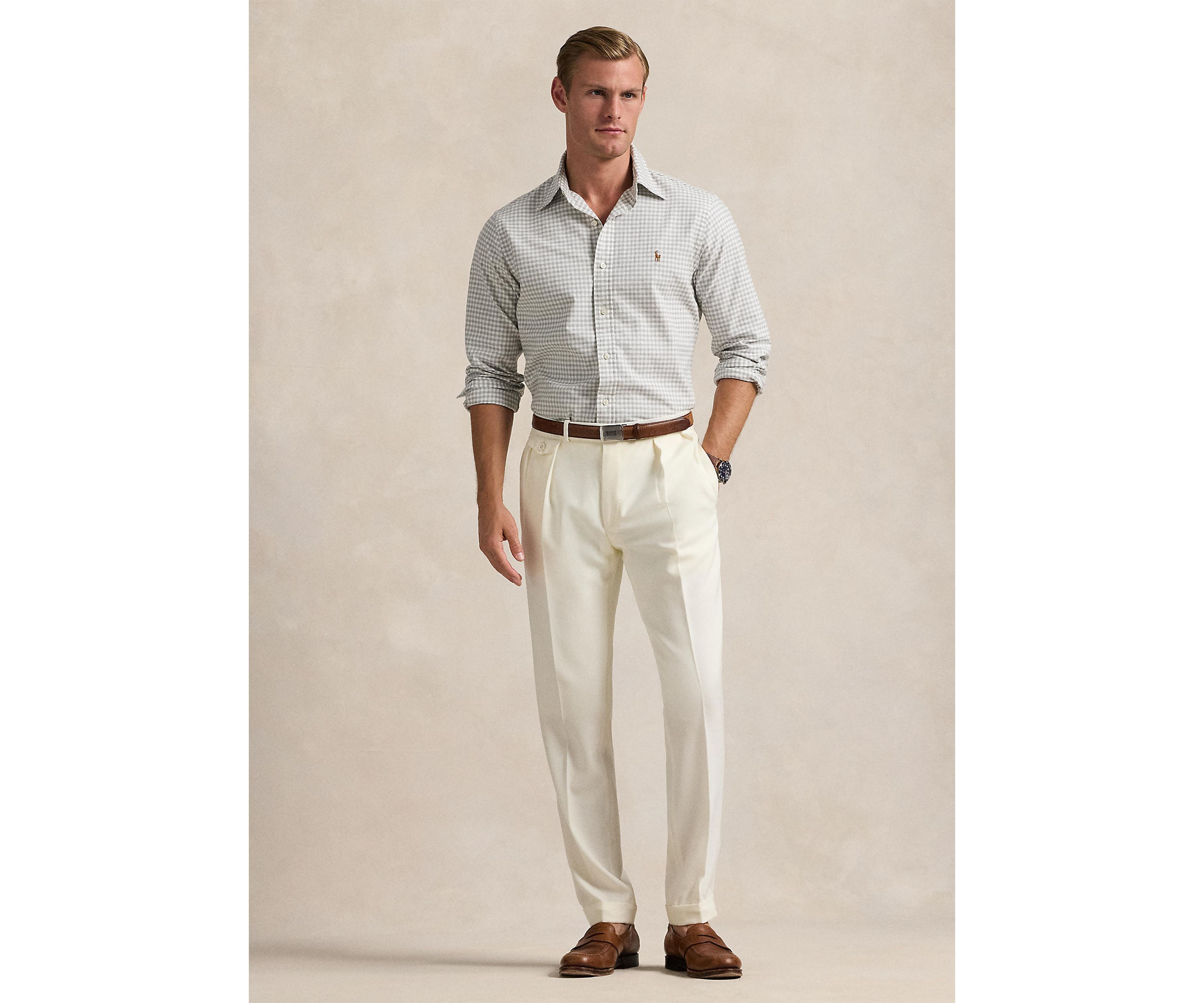 Classic Fit Gingham Oxford Shirt