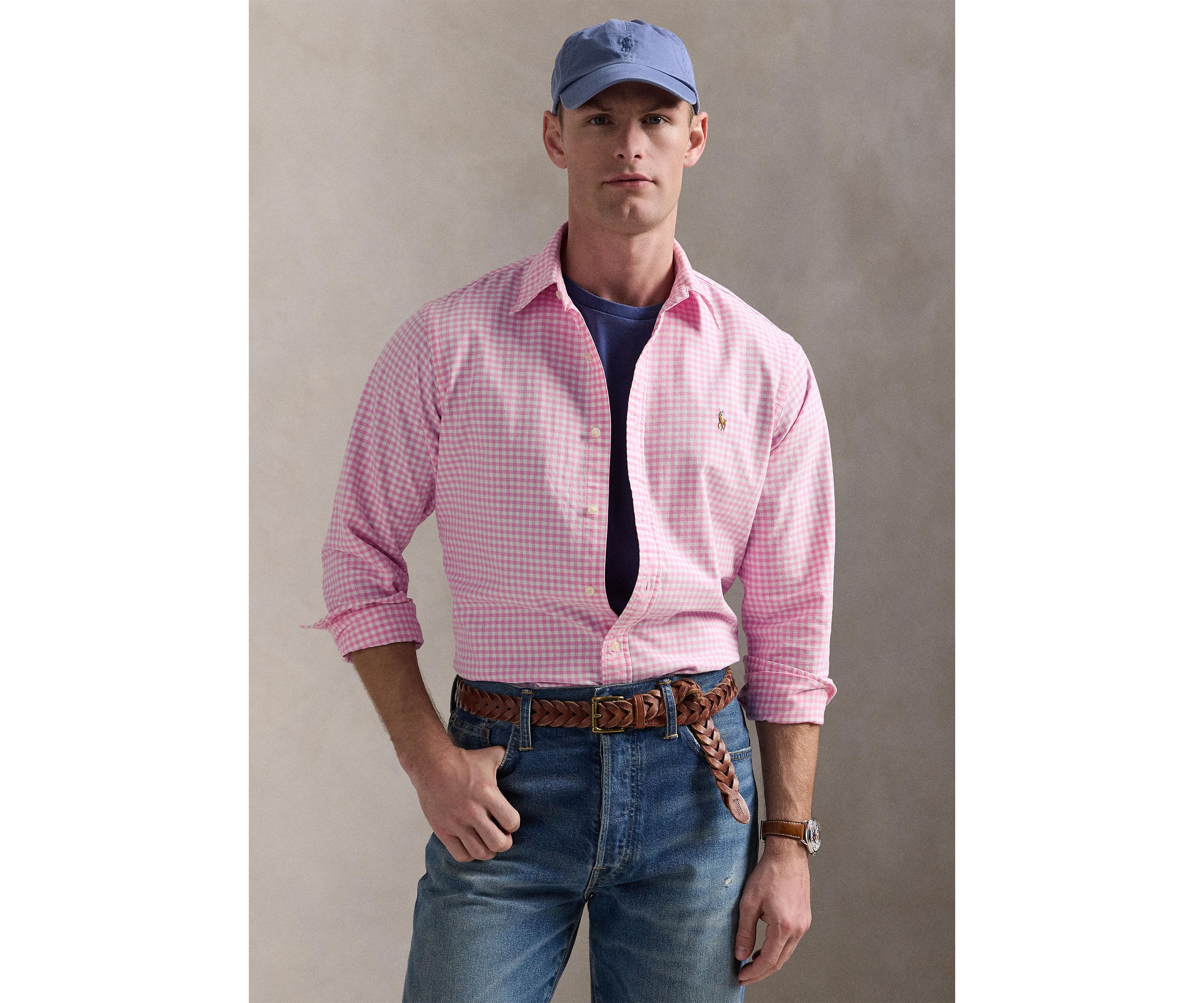 Classic Fit Gingham Oxford Shirt