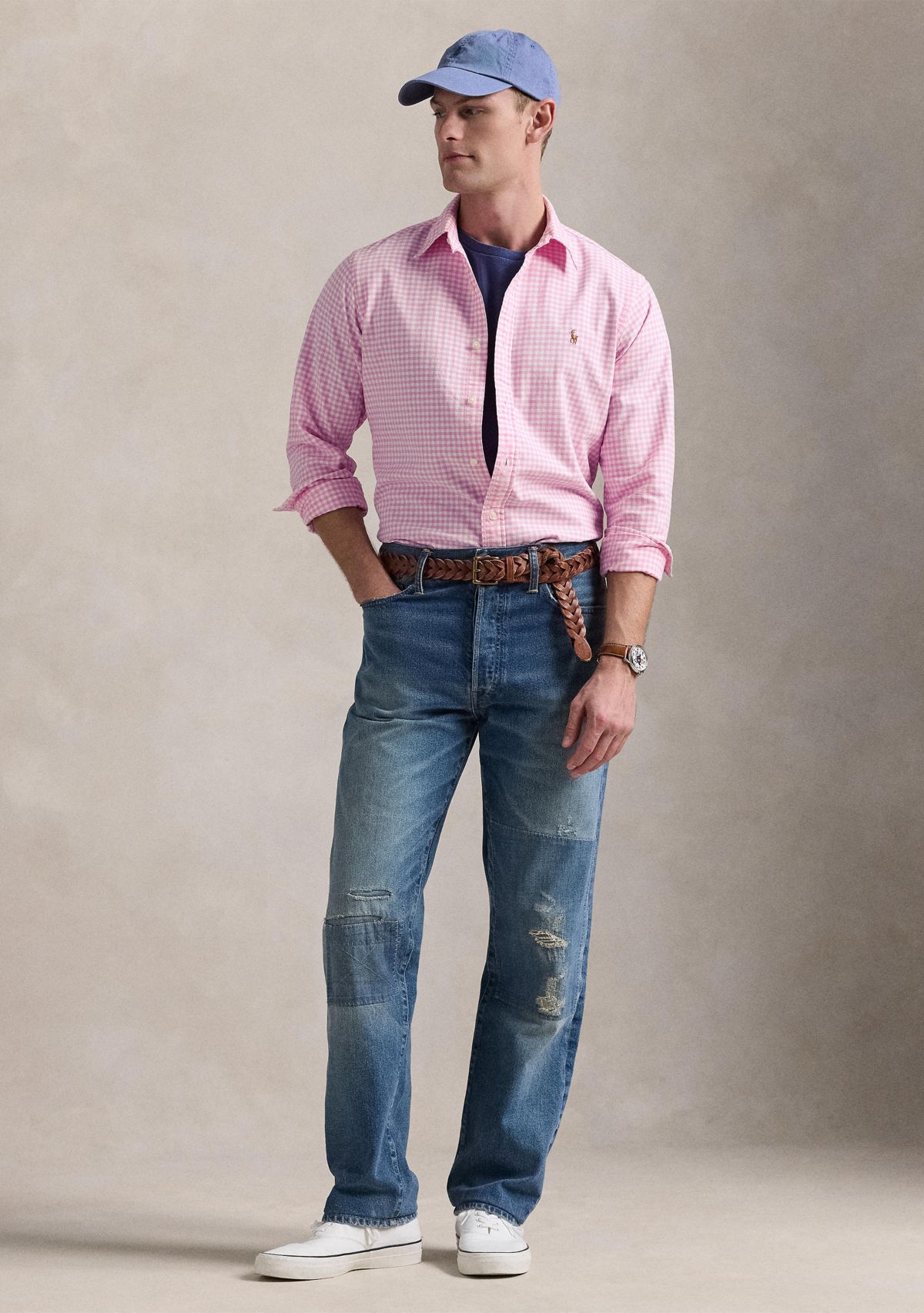 Classic Fit Gingham Oxford Shirt
