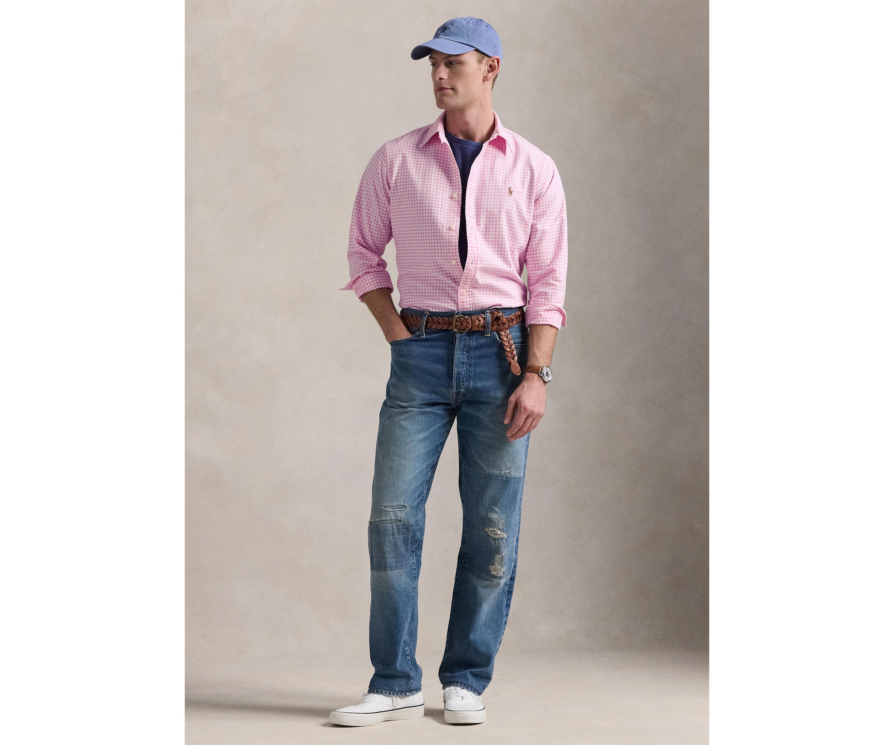 Classic Fit Gingham Oxford Shirt