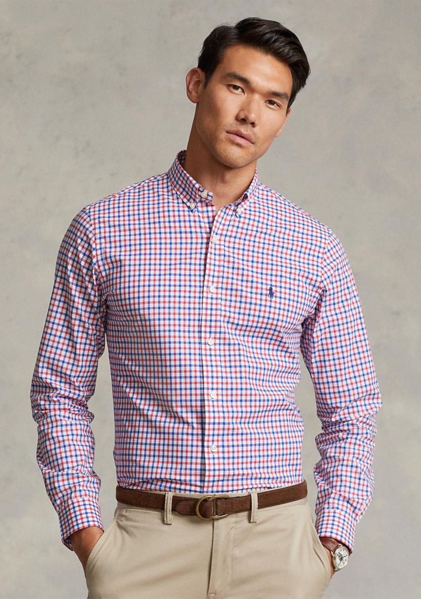 Slim Fit Stretch Poplin Shirt