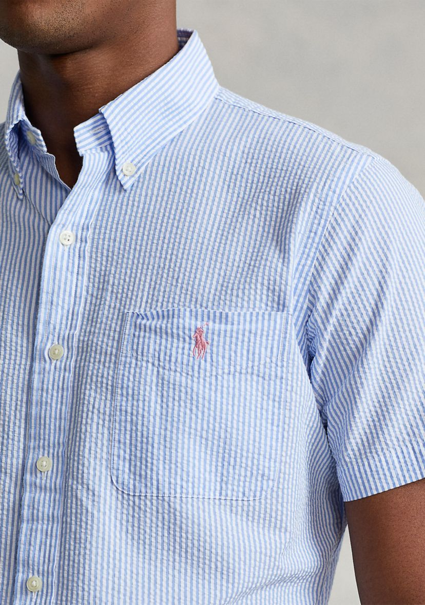 RL Prepster Classic Fit Seersucker Shirt