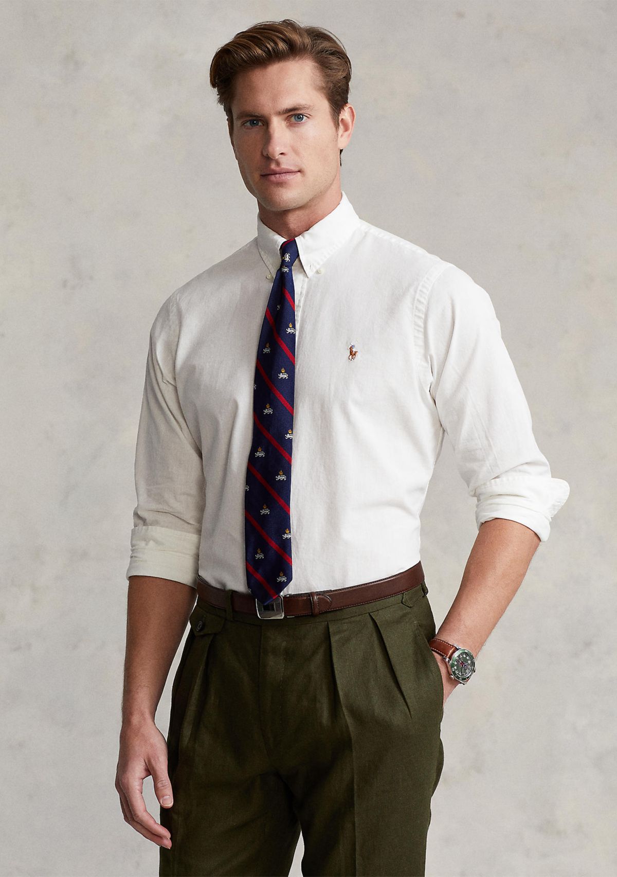 Classic Fit Chambray Shirt	