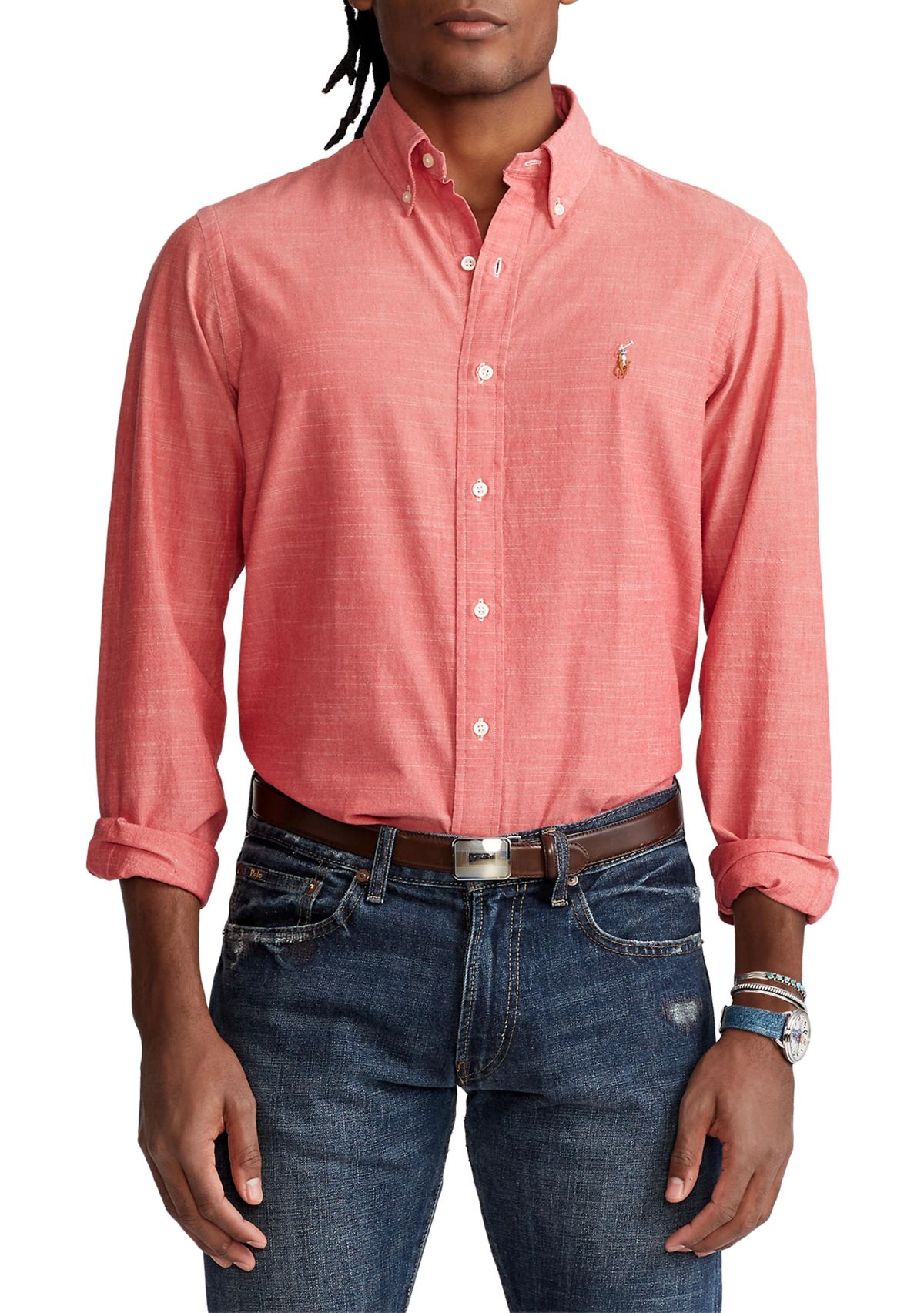 Classic Fit Chambray Shirt	