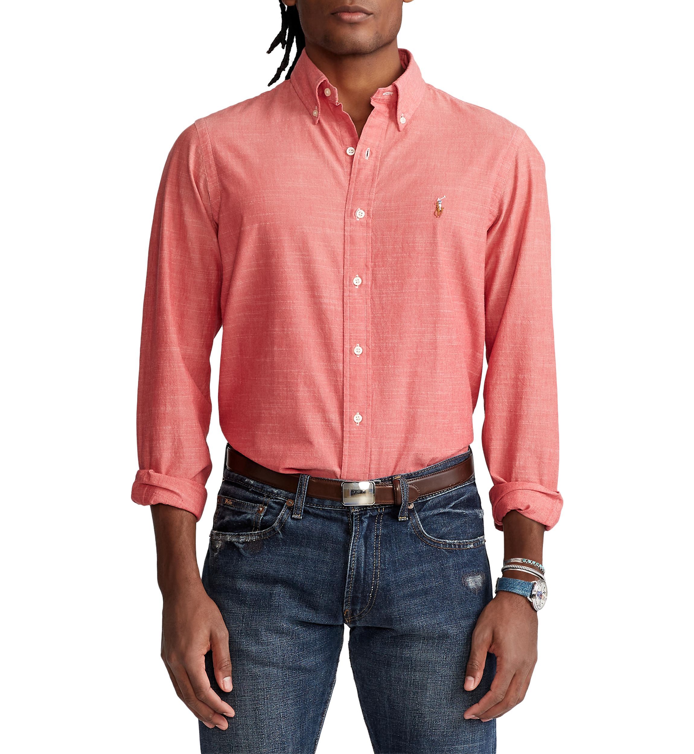 Classic Fit Chambray Shirt	