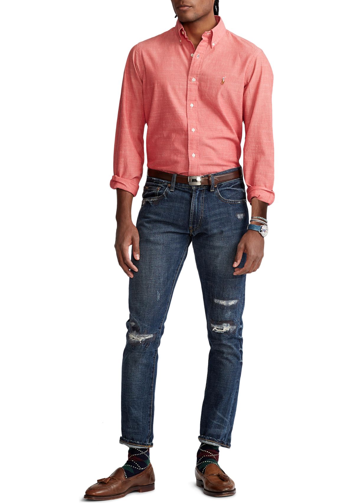 Classic Fit Chambray Shirt	