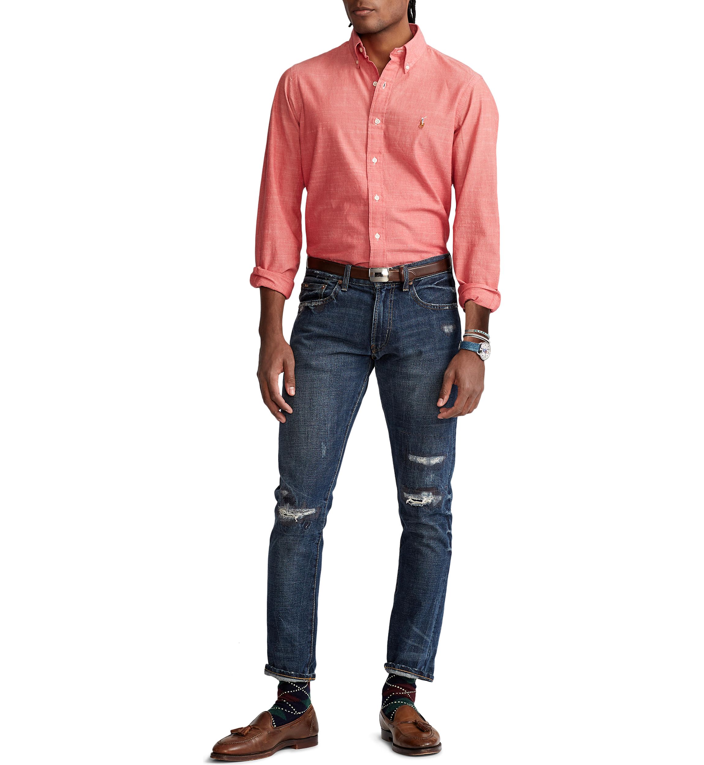 Classic Fit Chambray Shirt	