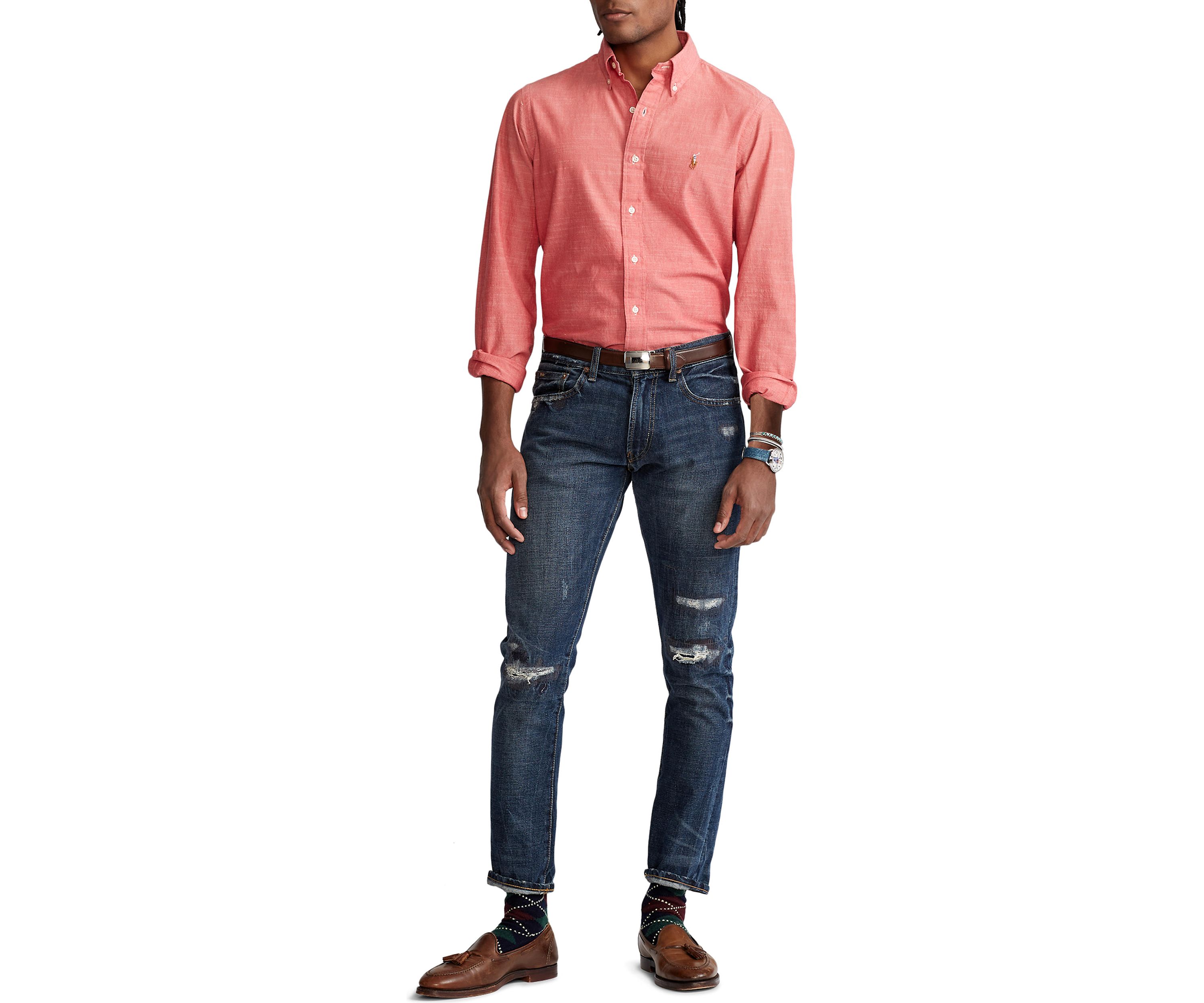 Classic Fit Chambray Shirt	